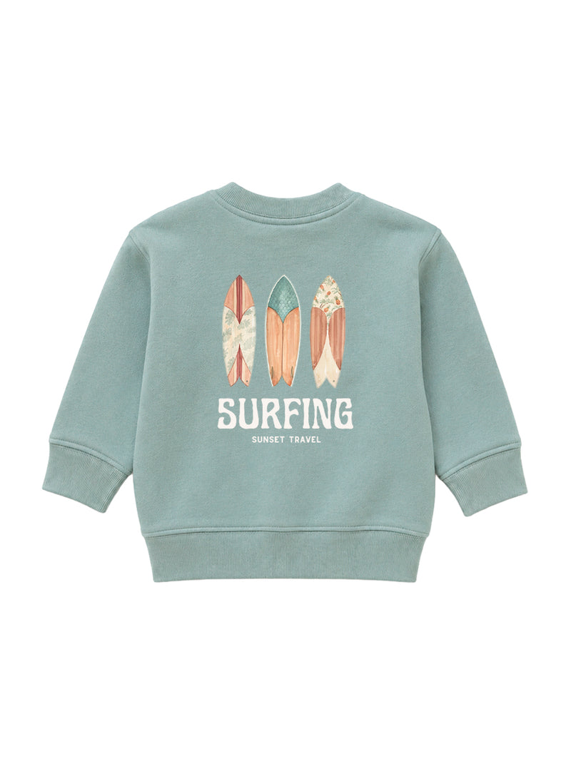 Sudadera Bebé Surfing Aloe