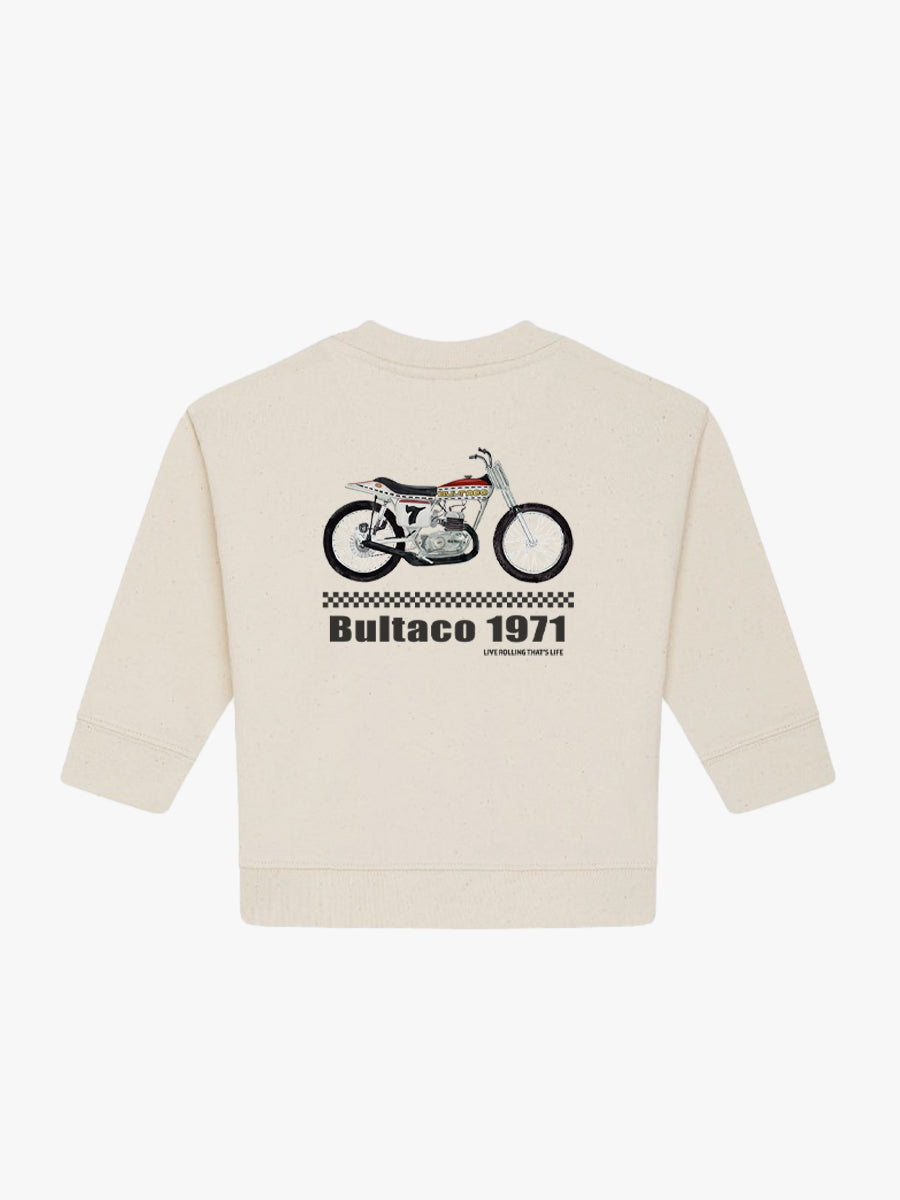 Sudadera Bebé Bultaco Natural