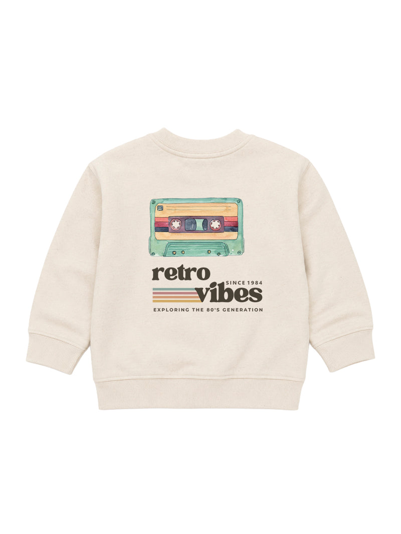 Sudadera Bebé Cassette Natural