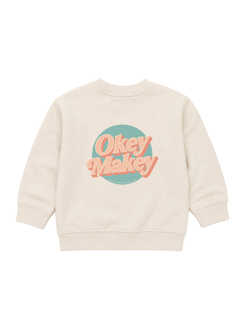 Sudadera Bebé Okey Makey Natural