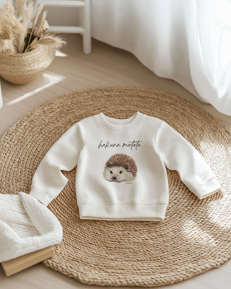 Sudadera Bebé Erizo Natural