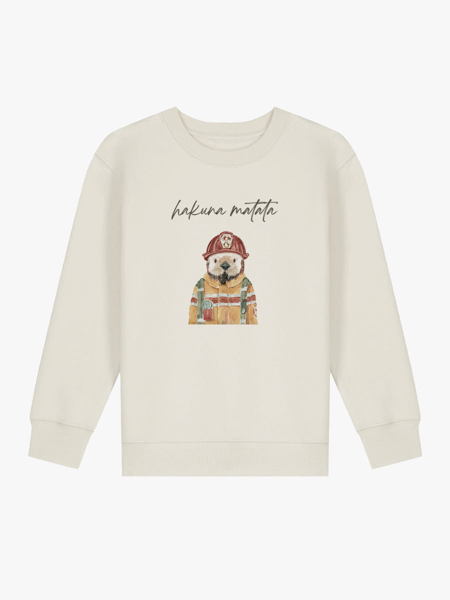 Sudadera niño Nutria Bombero