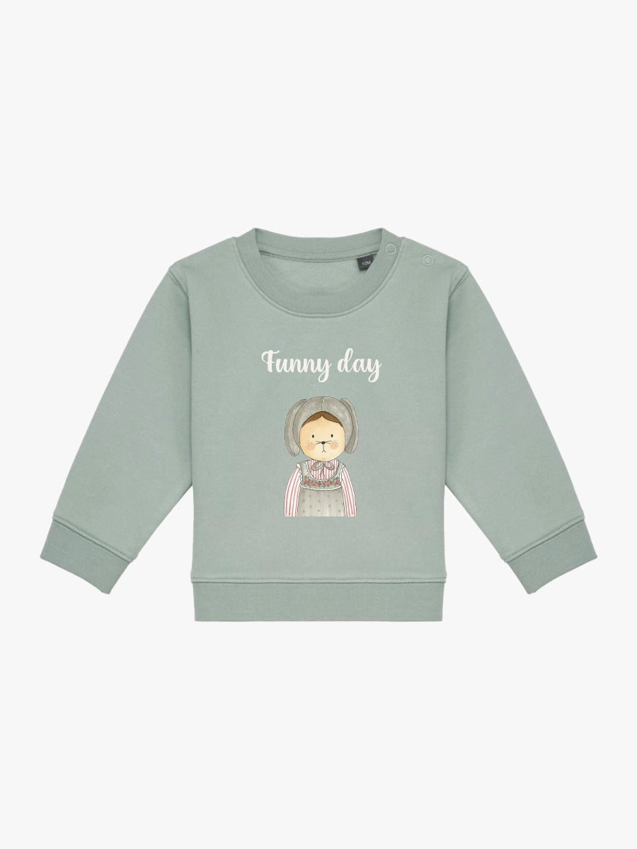 Sudadera Bebé Rita Rabbit Aloe