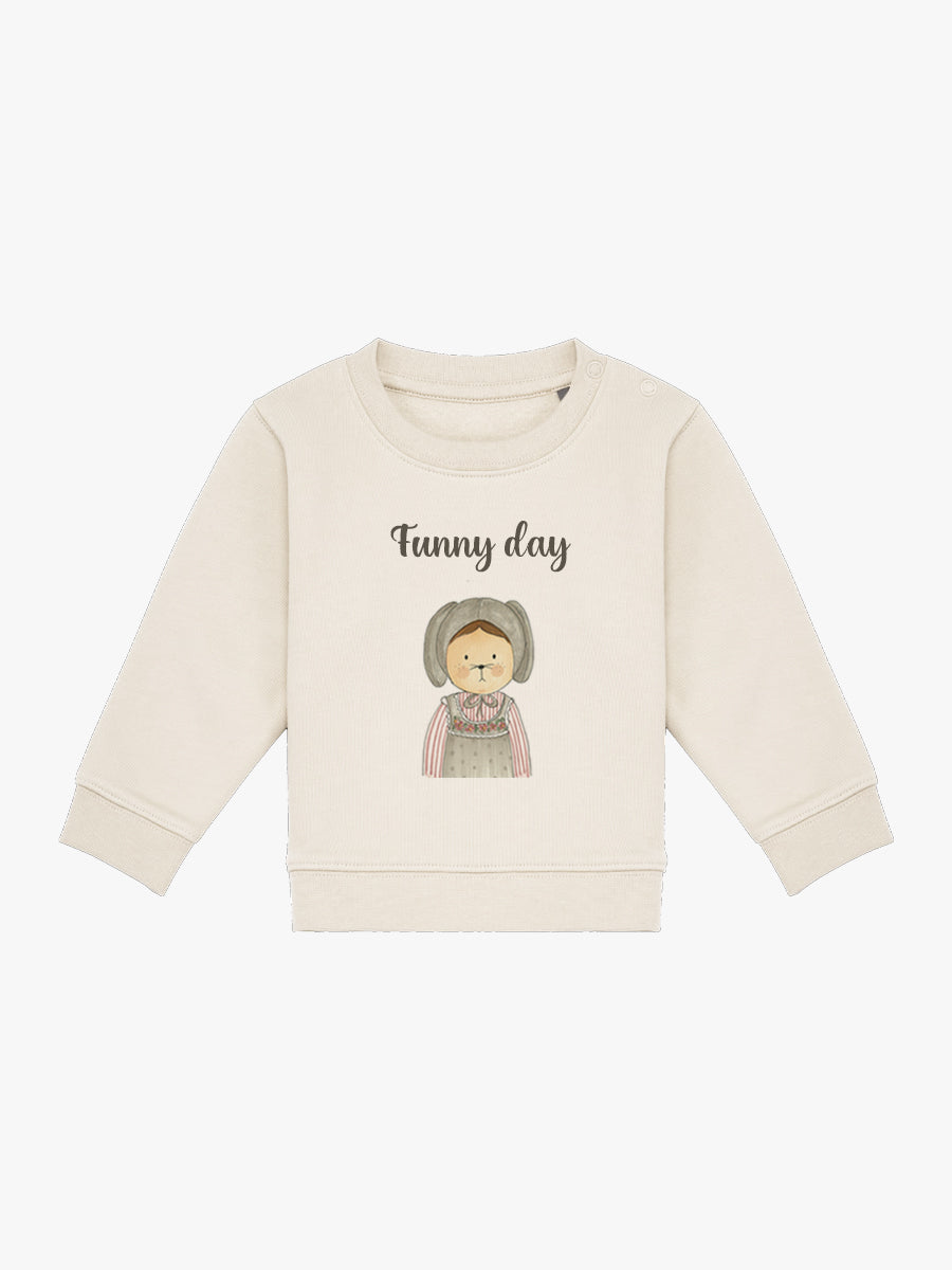 Sudadera Bebé Rita Rabbit Natural