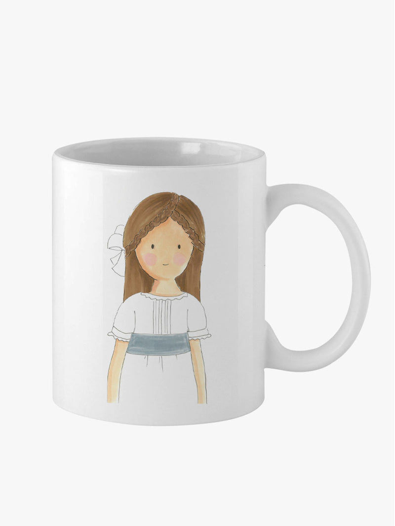 Taza Personalizada Comunión Carlota Sencillo