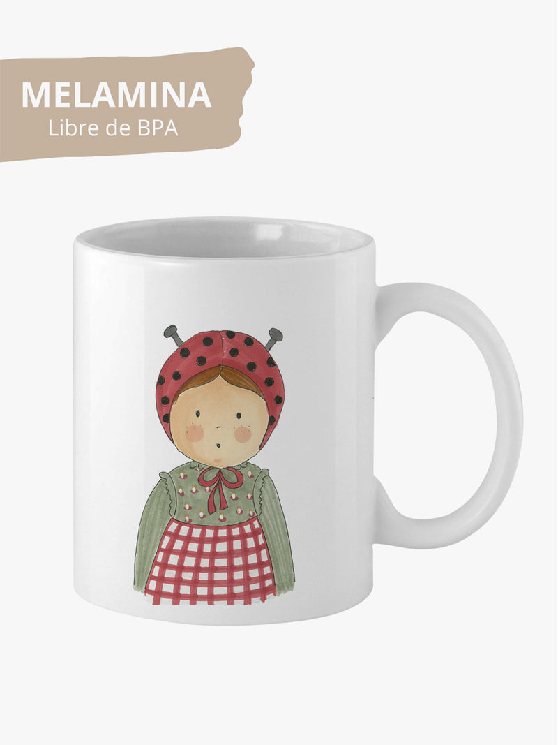 Taza Melamina Mari Mariquita