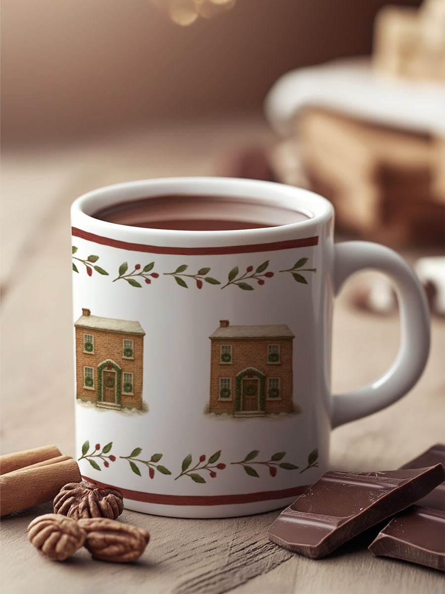Taza Loza Navidad Casas