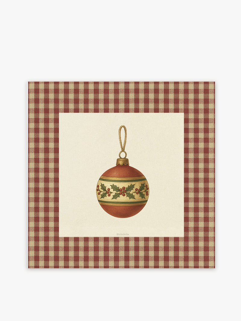 Mantel Cuadrado Navidad Bola