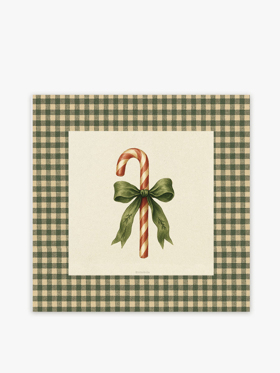 Mantel cuadrado Bastón