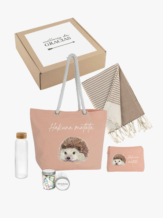 Caja Animales Beach Rosa