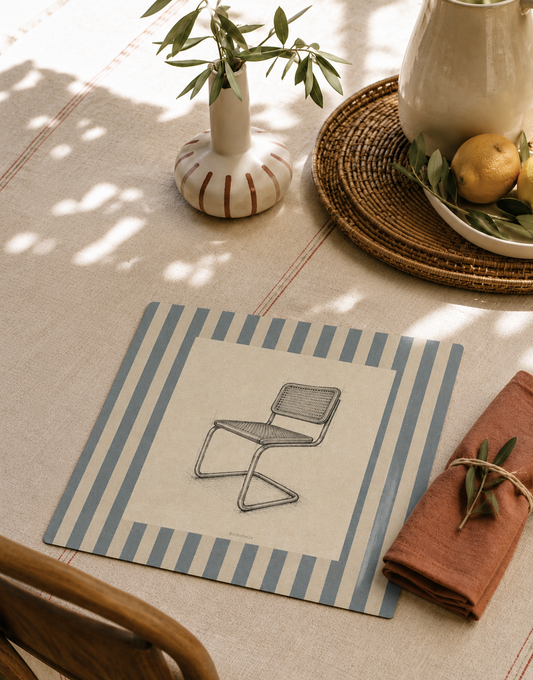 Mantel Cuadrado Silla Cesca