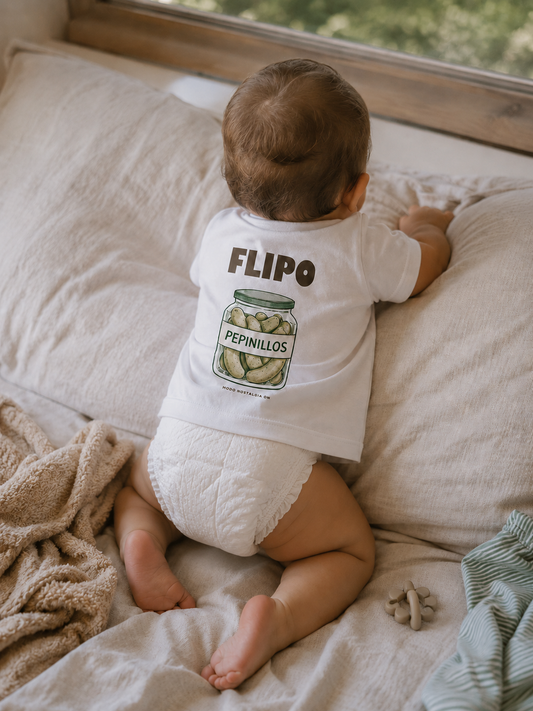 Camiseta Bebé Flipo Pepinillos