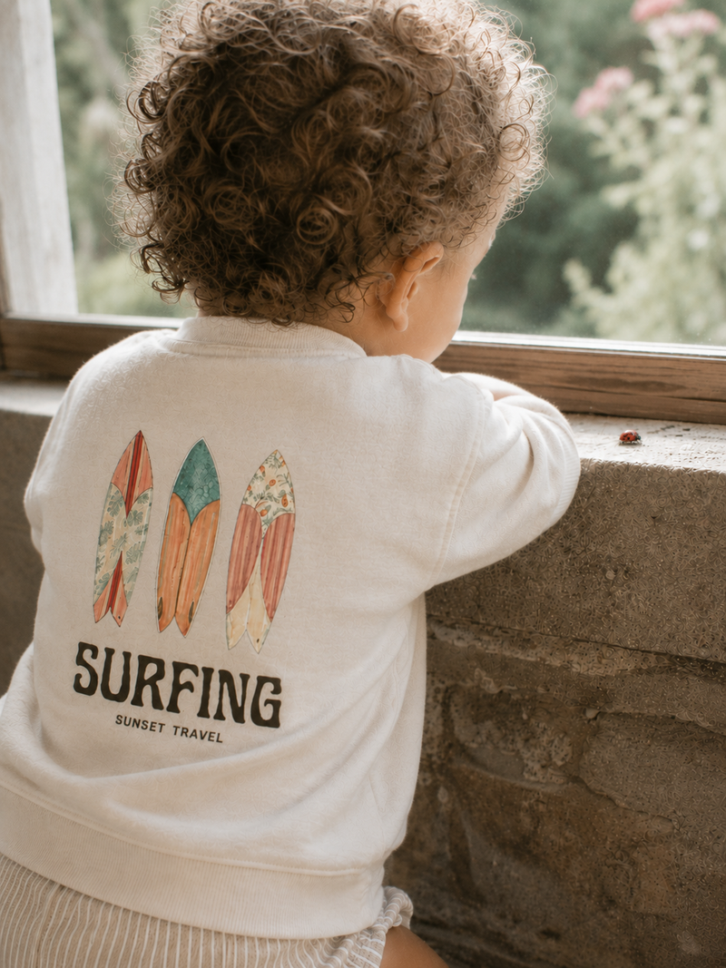 Sudadera Bebé Surfing Natural