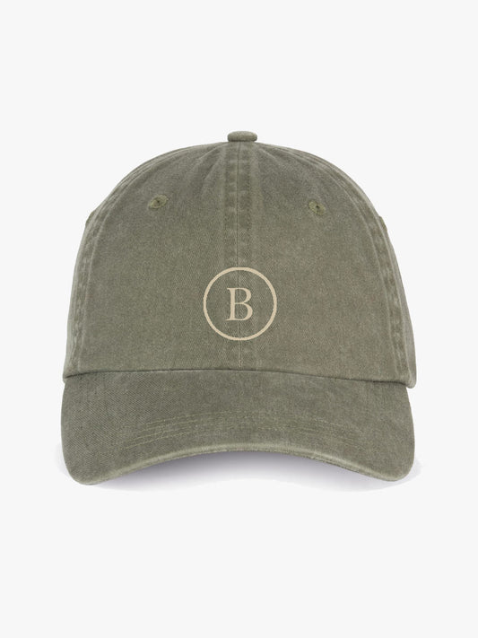 Gorra Bordada Círculo Oliva