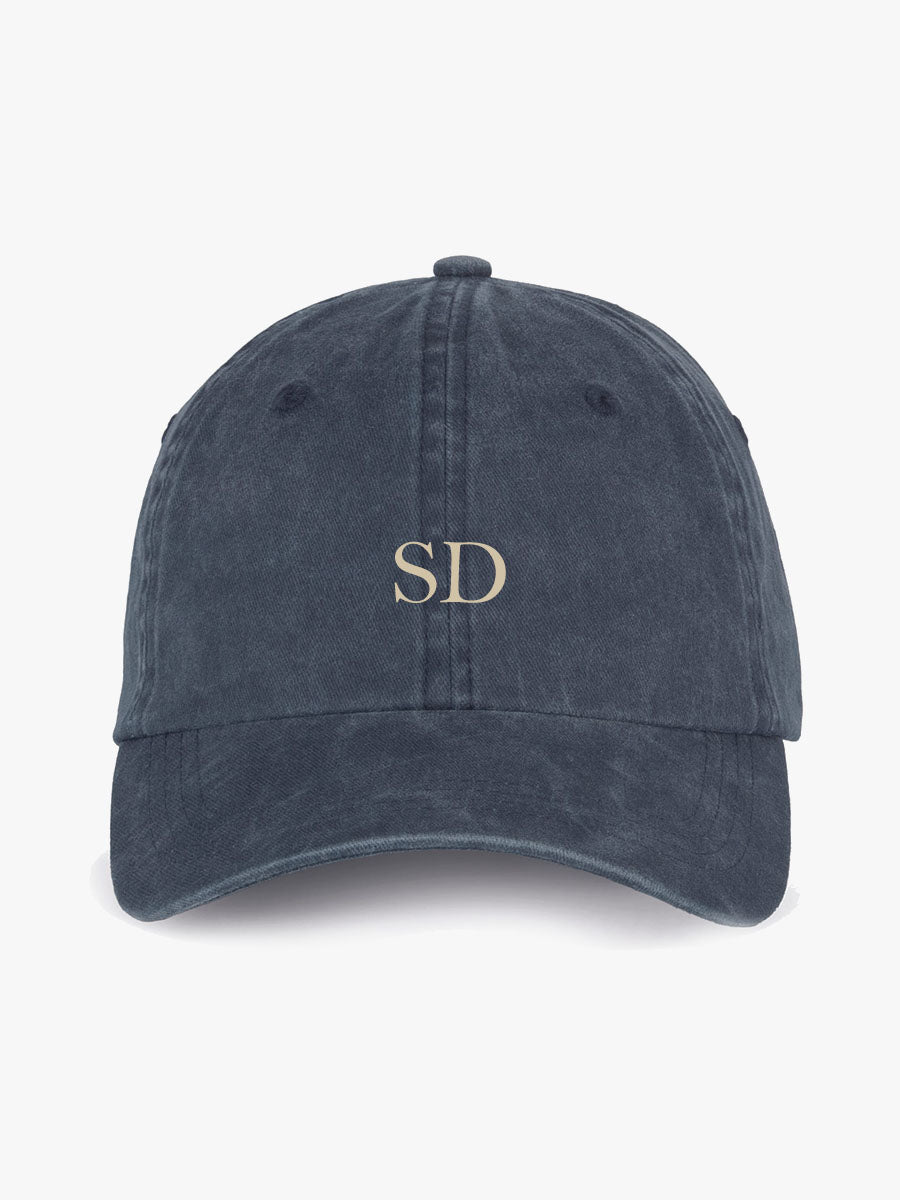 Gorra Bordada Iniciales Azul