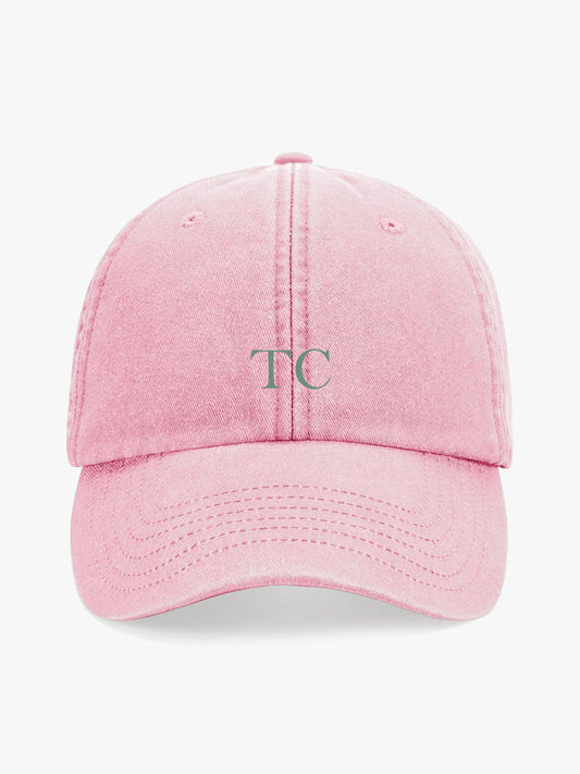Gorra Bordada Iniciales Rosa
