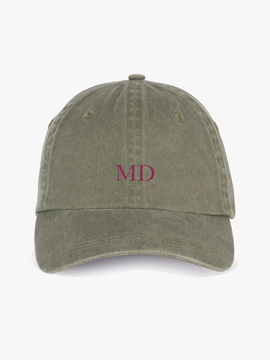 Gorra Bordada Iniciales Oliva