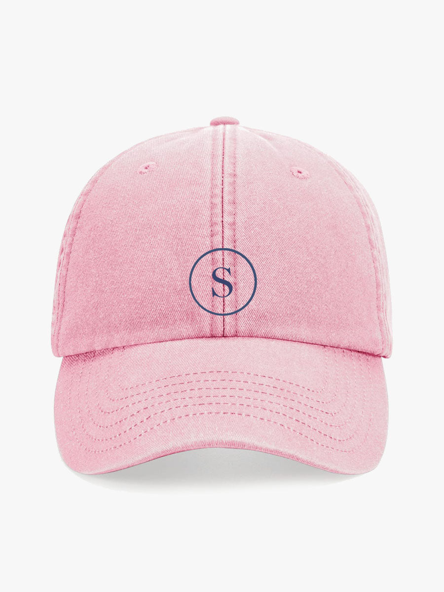 Gorra Bordada Círculo Rosa