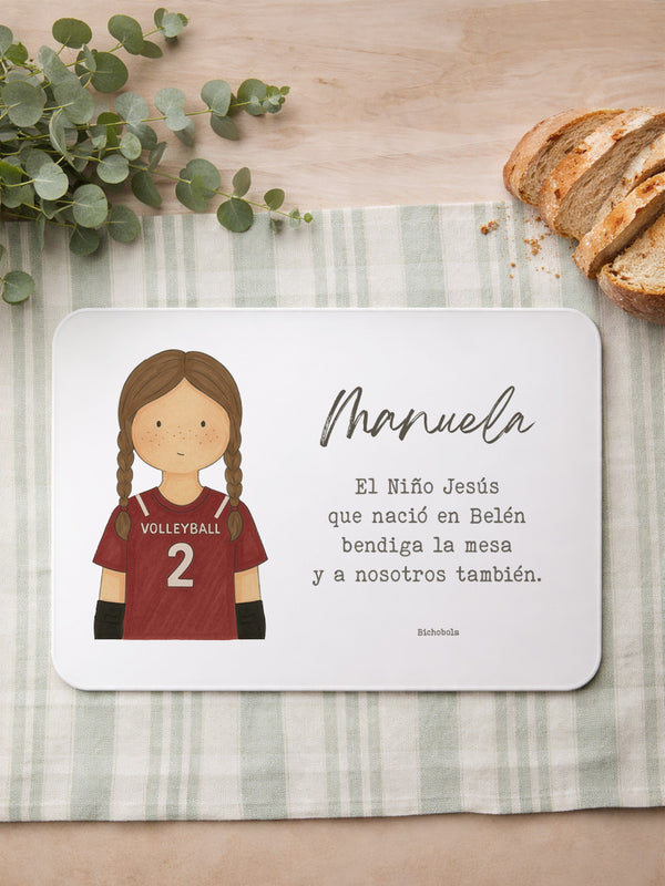 Mantel Volley Niña
