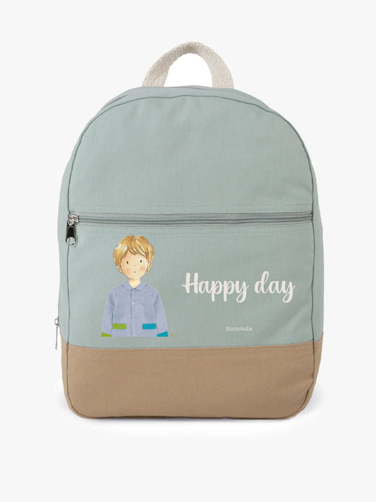 Mochila Tela Bicolor Colegios FEC
