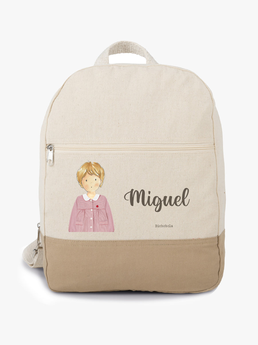 Mochila Tela Bicolor Fomento