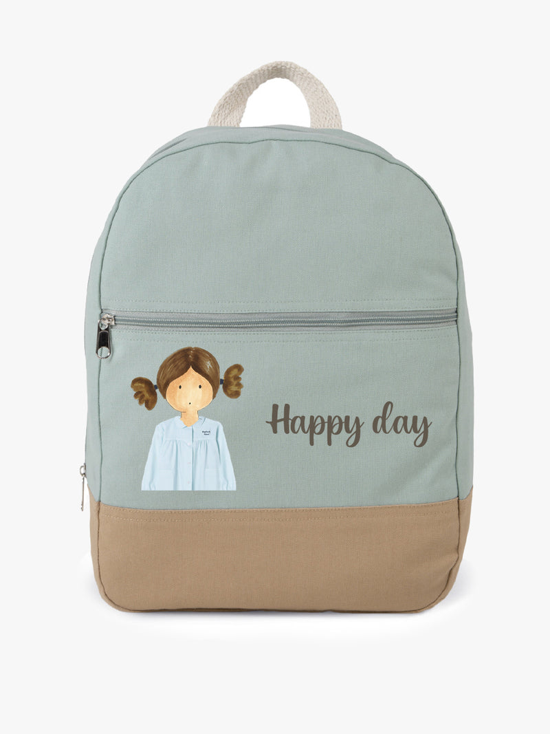 Mochila Tela Bicolor Colegio Highlands