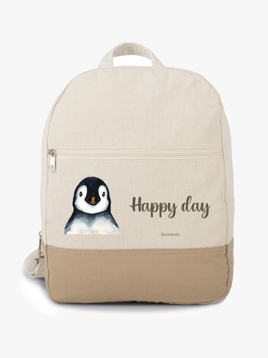 Mochila Bicolor Pingüino