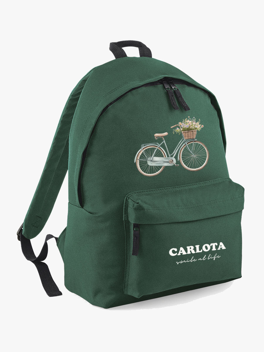 Mochila lona Bici Azul