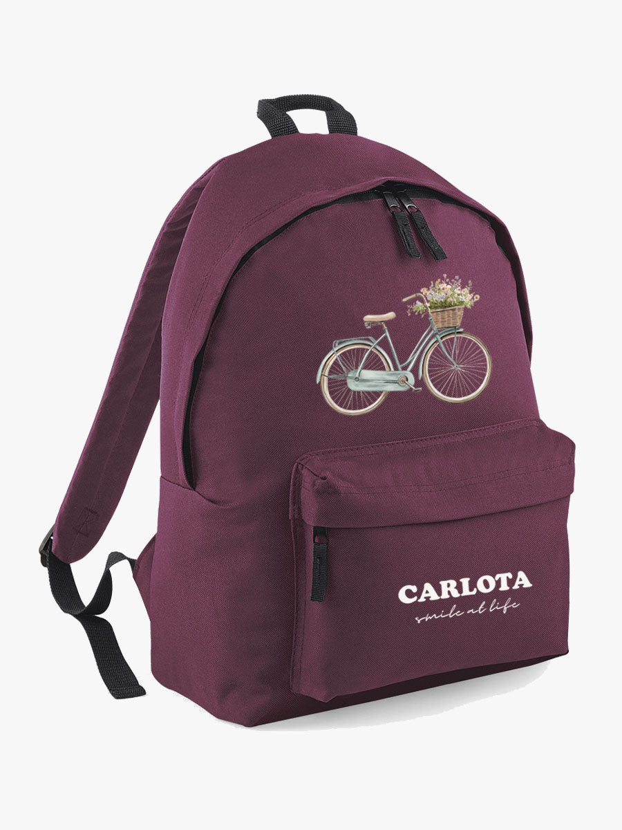 Mochila lona Bici Azul