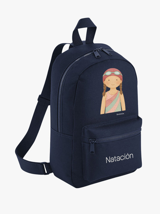 Mochila lona mini Natación Niña
