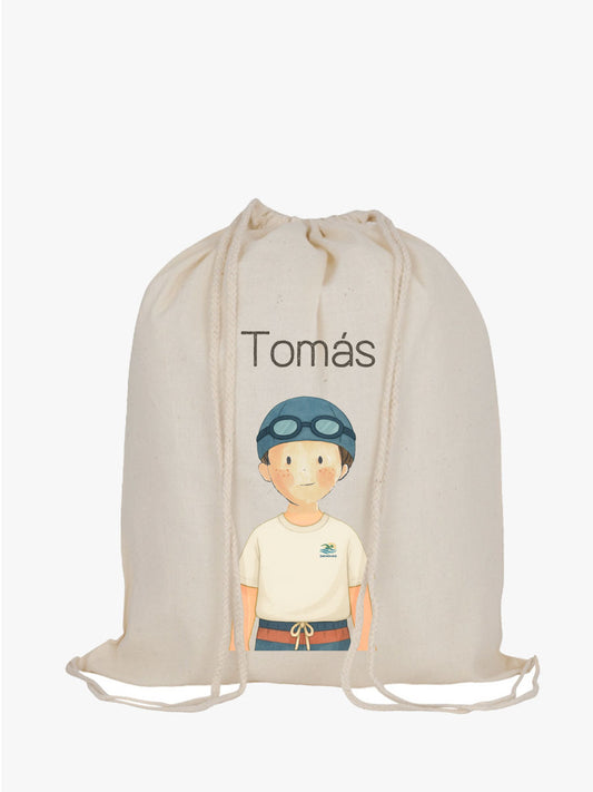 Mochila cordones Natación Niño