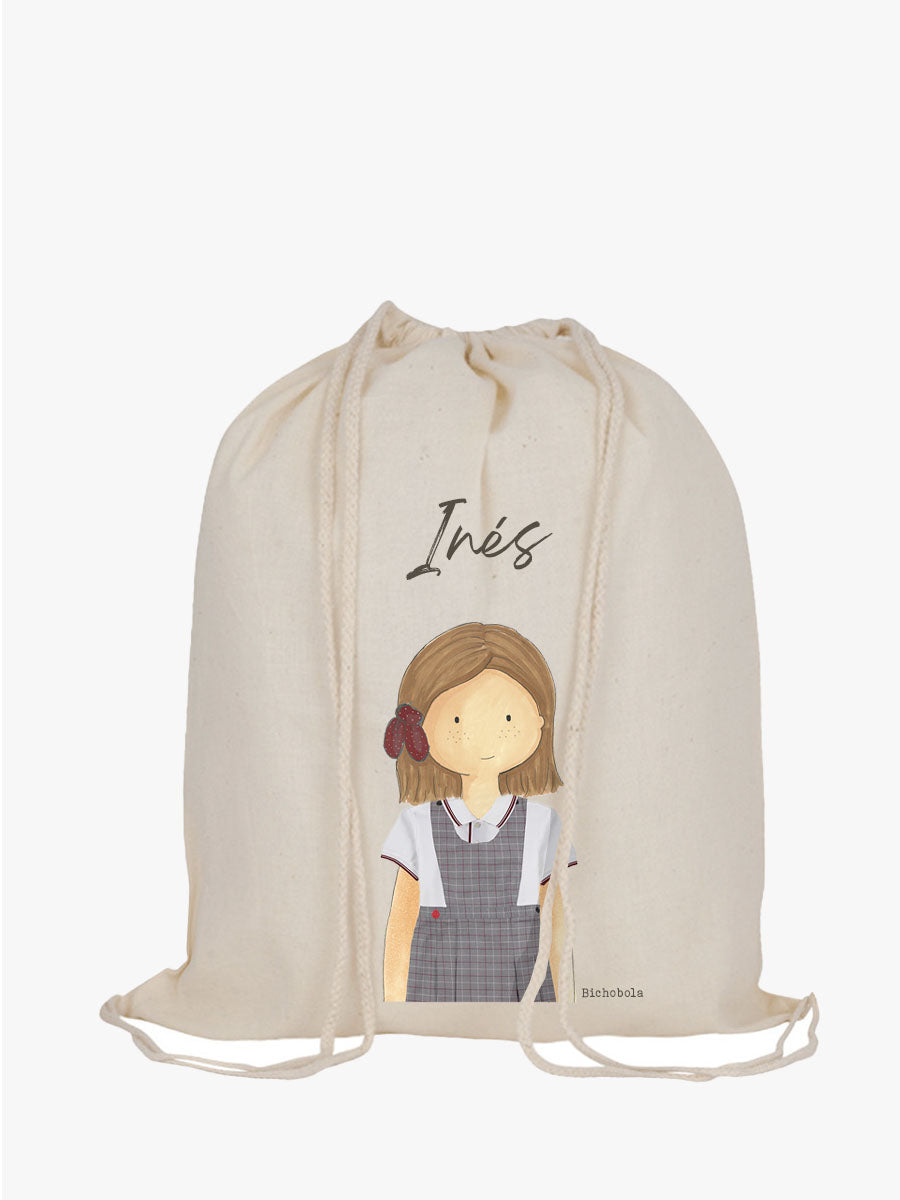 Mochila cordones Multiusos Colegio Santa María la Blanca