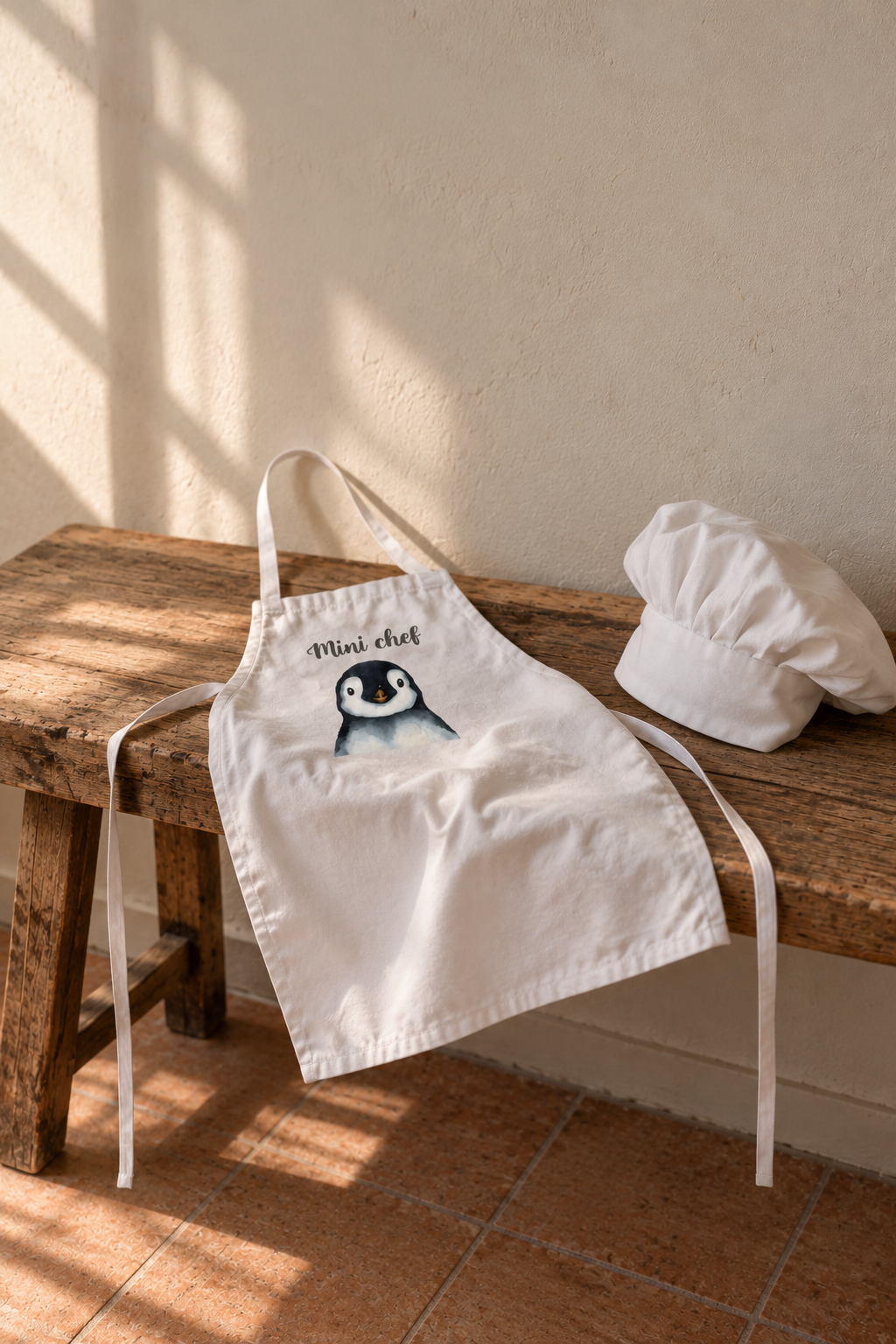 Delantal Niño Pingüino