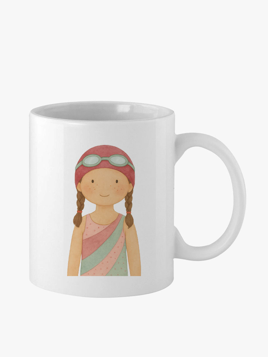 Taza loza Natación Niña
