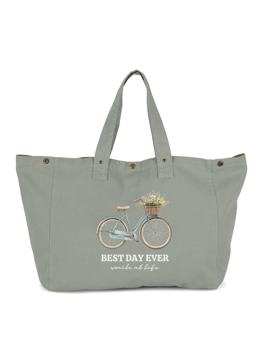 Bolsa Efecto Lavado Bici Azul