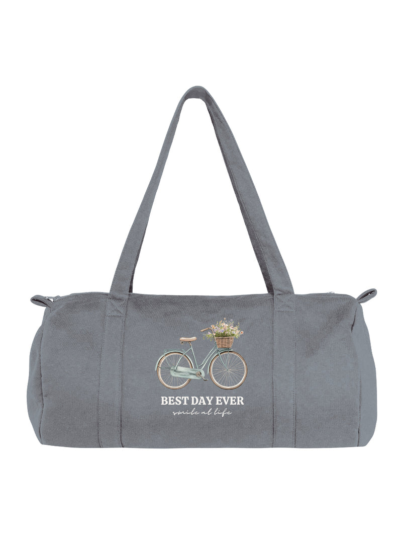 Bolsa Felpa Bici Azul