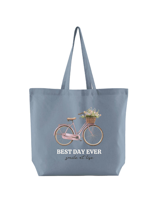 Tote Bag Ligera Bici Rosa
