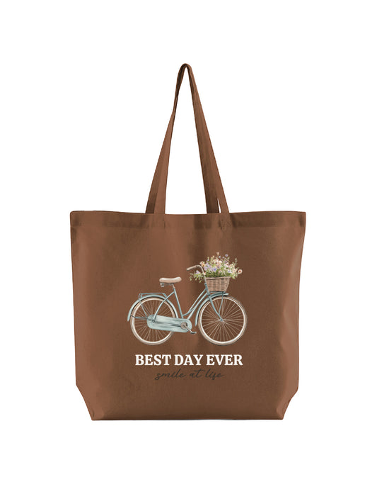 Tote Bag Ligera Bici Azul