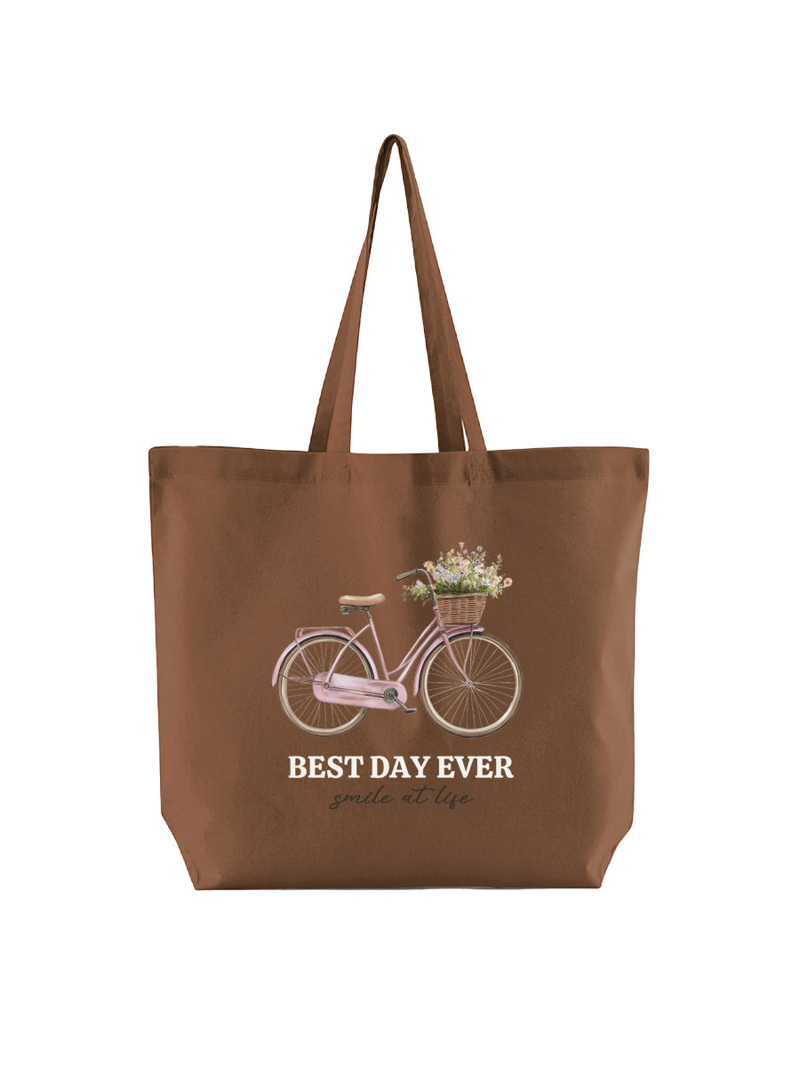 Tote Bag Ligera Bici Rosa