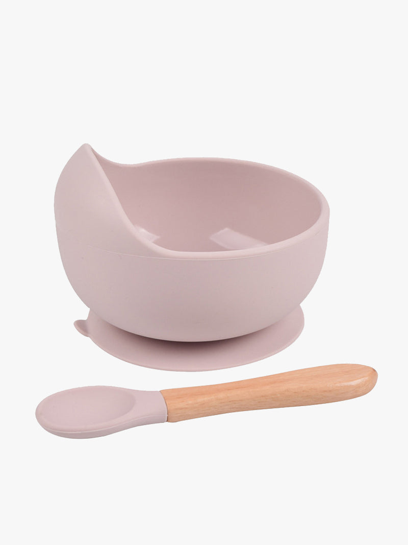 Bowl con cuchara silicona bebé
