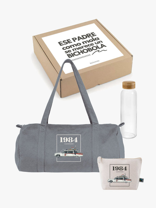 Pack Día del Padre Weekend Coches - Bolsa, Neceser y Botella
