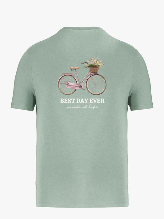 Camiseta Adulto Bici Rosa