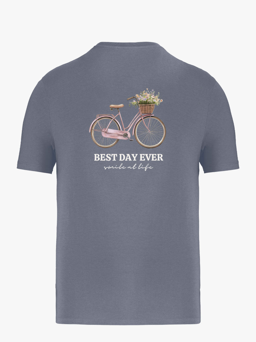 Camiseta Adulto Bici Rosa