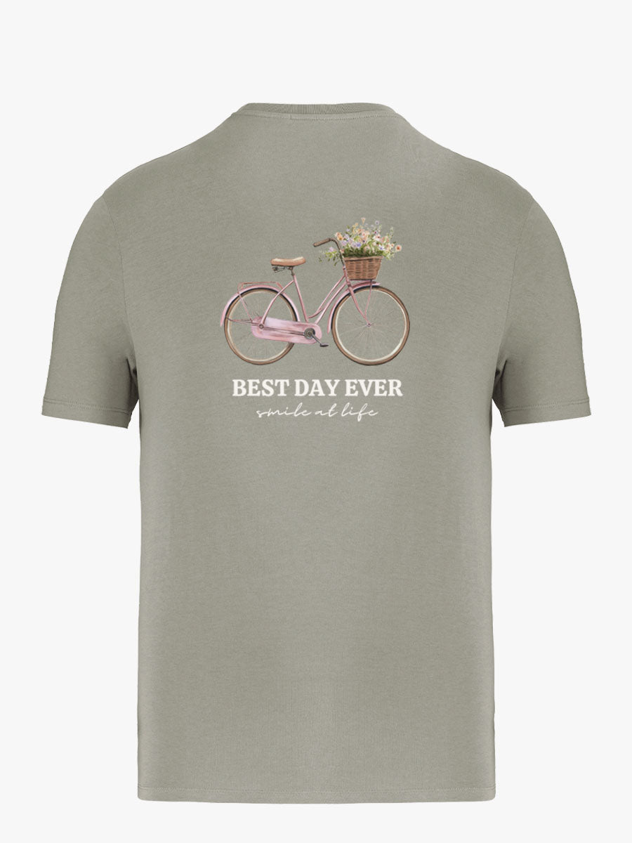 Camiseta Adulto Bici Rosa
