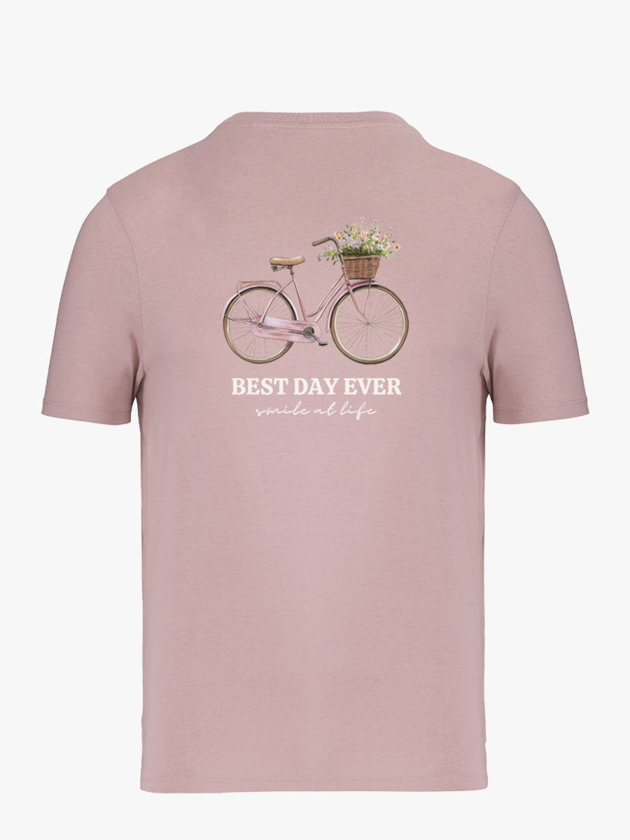 Camiseta Adulto Bici Rosa