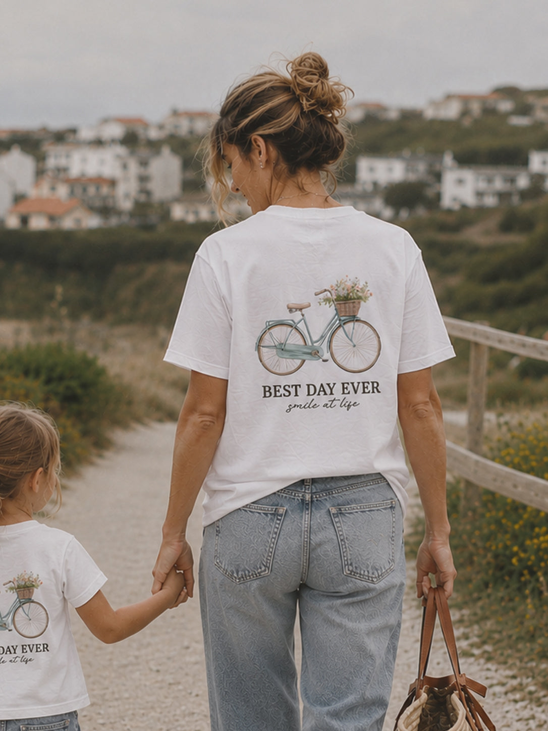 Camiseta Mujer Bici Azul