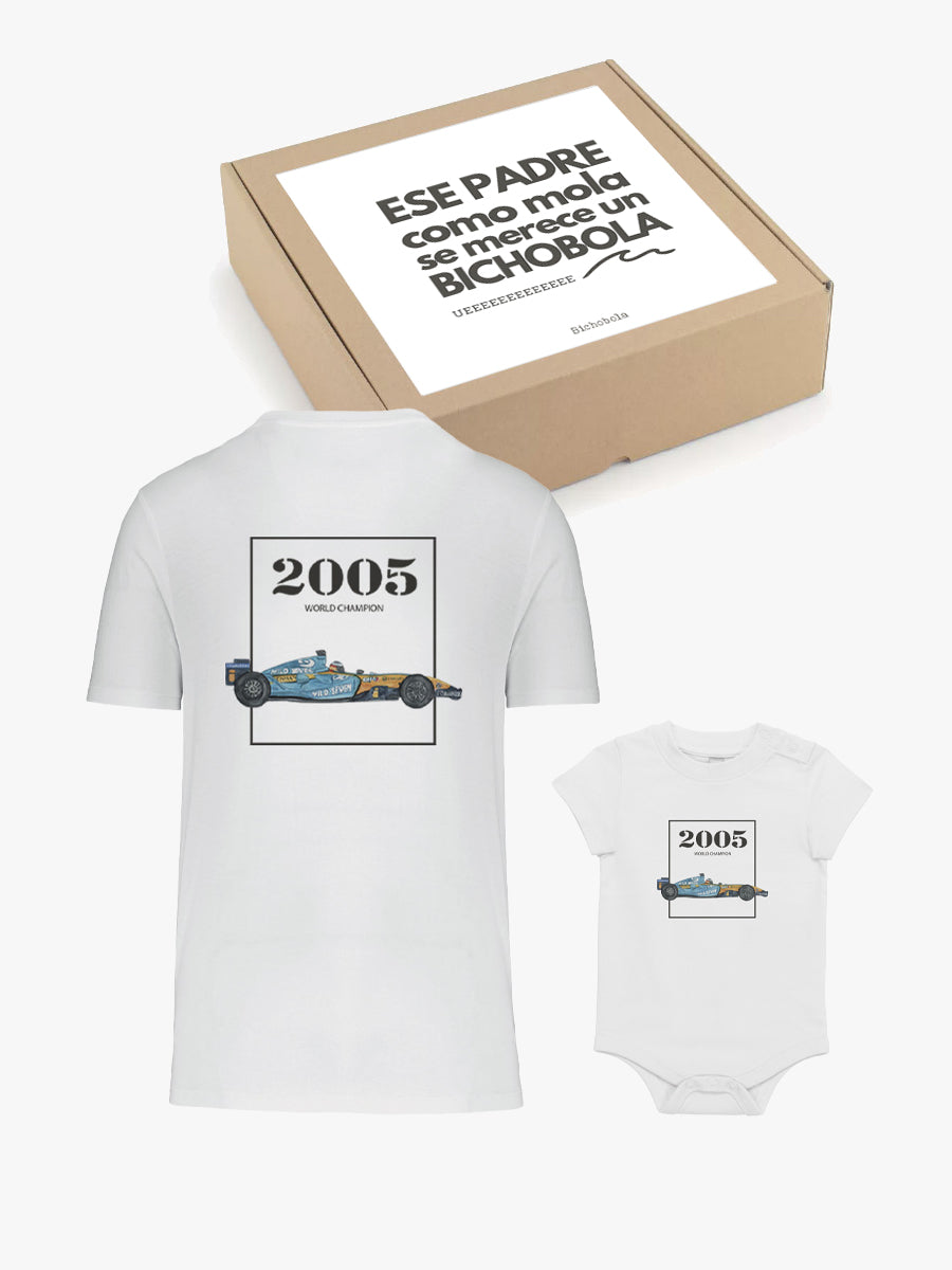 Pack Día del Padre New Daddy Camiseta y Body Coches