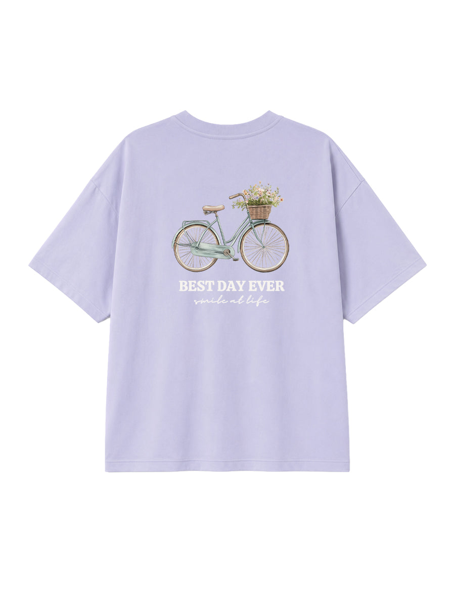 Camiseta Mujer Bici Azul