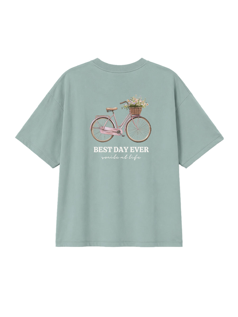 Camiseta Mujer Bici Rosa
