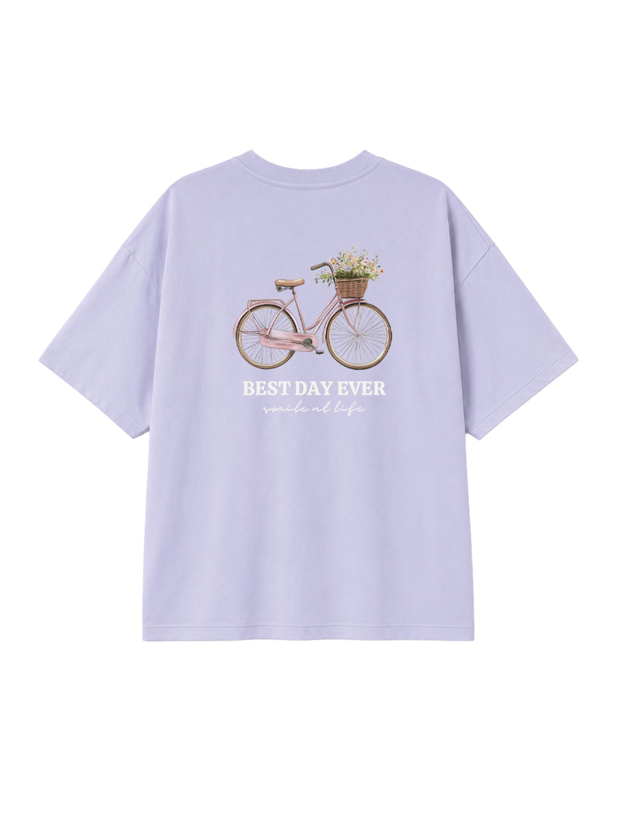 Camiseta Mujer Bici Rosa
